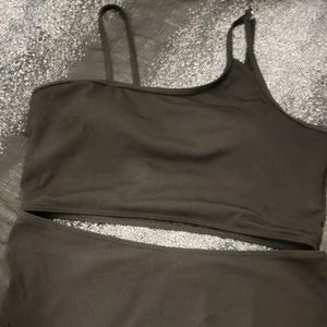 Black ribbed bikini. Brand new never worn